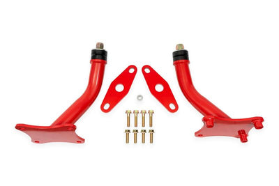 BMR 16-24 Chevrolet Camaro (6th Gen) Motor Mount Kit w/ Solid Bushings - Red, performance car parts by DTX Performance