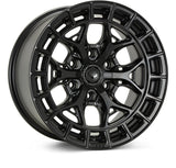Vossen HFX-6 22x12 - 6x139.7 - ET-44 - Ultra Deep - 106.1 - Satin Black Wheel