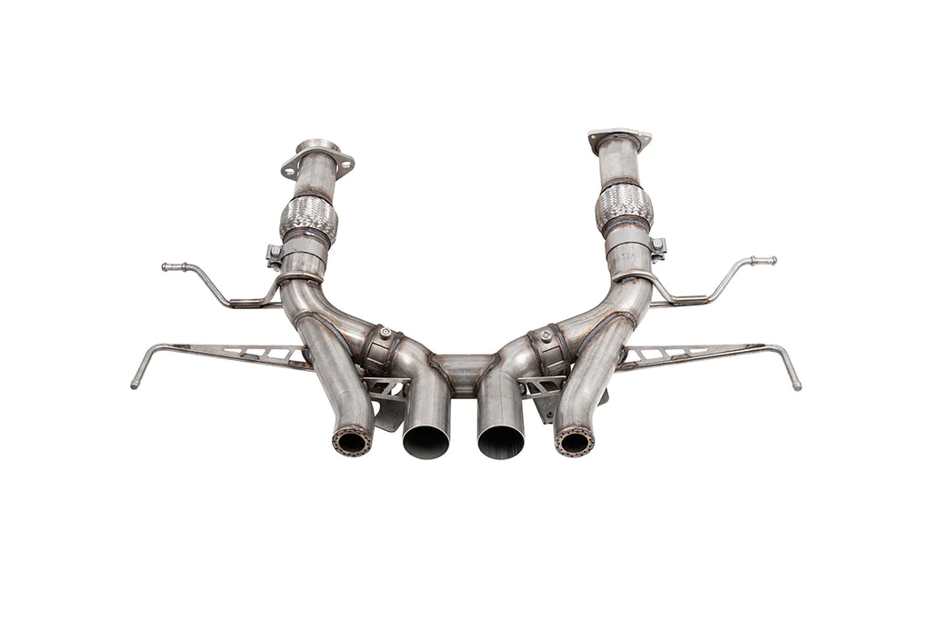 Corsa 2023 Chevrolet Corvette C8 Z06 3in Valved Cat-Back Exhaust Muffler Delete Track System w/o Tip - DTX Performance