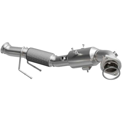 MagnaFlow Conv DF 16-17 Ford Focus 2.3L Underbody exhaust system for performance car tuning from DTX Performance veteran owned shop.