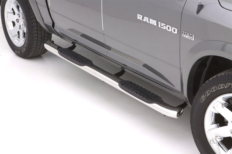 Lund 10-17 Dodge Ram 2500 Crew Cab 5in. Curved Oval SS Nerf Bars - Polished for performance upgrades by DTX Performance