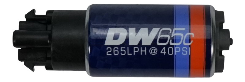 DeatschWerks 265 LPH DW65C Series Compact Fuel Pump w/ Mounting Clips - Performance Car Parts