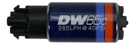 DeatschWerks 265 LPH DW65C Series Compact Fuel Pump w/ Mounting Clips - Performance Car Parts