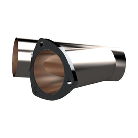 QTP 3.5in Weld-On QTEC Exhaust Cutout Y-Pipe by DTX Performance - High performance auto parts for engine performance upgrades and tuning