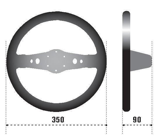 Sparco Steering Wheel 215 Suede Black for performance car part upgrades by DTX Performance