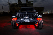 Load image into Gallery viewer, Oracle Bluetooth + RF Underbody Rock Light Kit - 8 PCS - ColorSHIFT on off-road vehicle with red glow