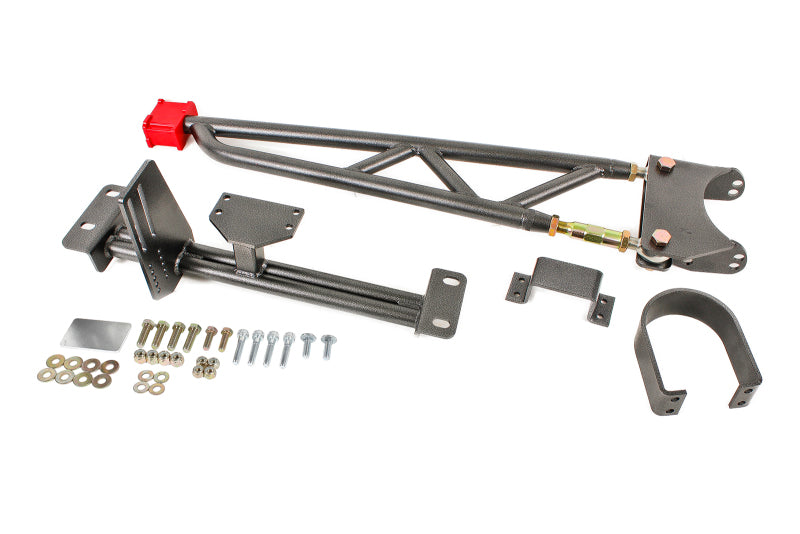 BMR 93-02 F-Body w/ DSL Torque Arm Tunnel Mount (For Stock Exhaust) - Black Hammertone - DTX Performance