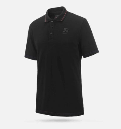 Akrapovic Mens Corpo Polo Black L, high performance auto parts