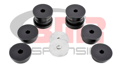 BMR 15-17 S550 Mustang Rear Cradle Bushing Kit (Delrin) - Black for performance car parts