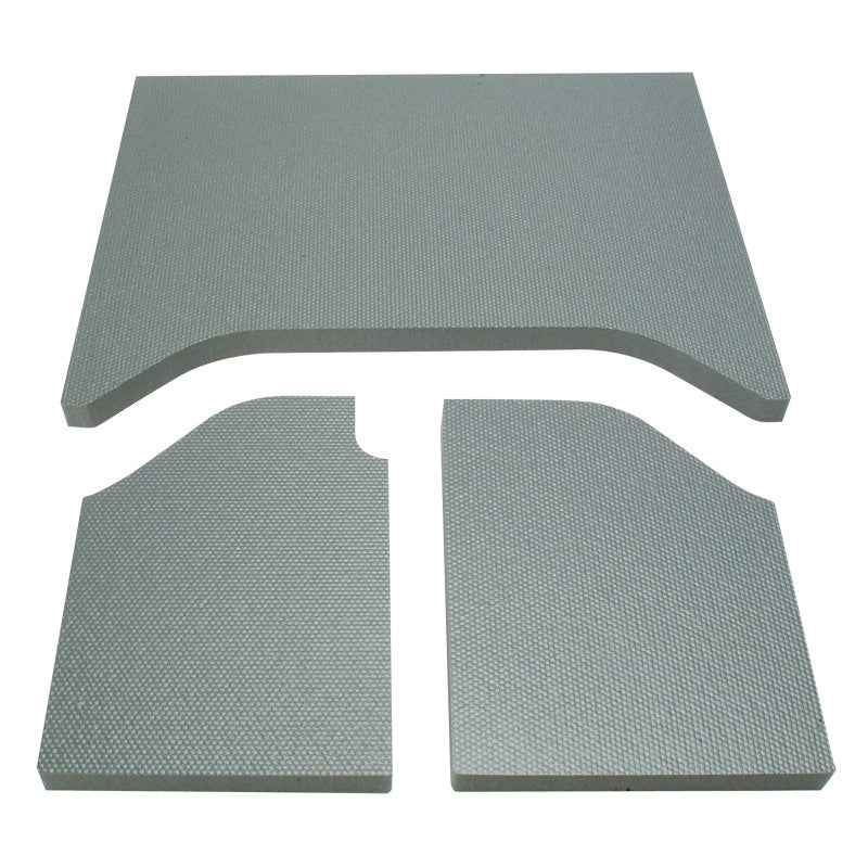 DEI 07-10 Jeep Wrangler JK 2-Door Boom Mat Headliner - 3 Piece - Gray for soundproofing veteran owned performance shop