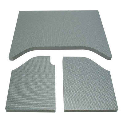 DEI 07-10 Jeep Wrangler JK 2-Door Boom Mat Headliner - 3 Piece - Gray for soundproofing veteran owned performance shop