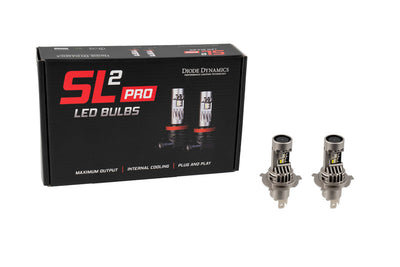 Diode Dynamics H4 White SL2 Pro LED Bulbs (Pair) for performance car upgrades by DTX Performance. High performance auto parts and tuning upgrades.