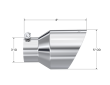 Load image into Gallery viewer, MBRP Universal T304 Stainless Steel Tip for performance exhaust systems and high performance auto parts at DTX Performance