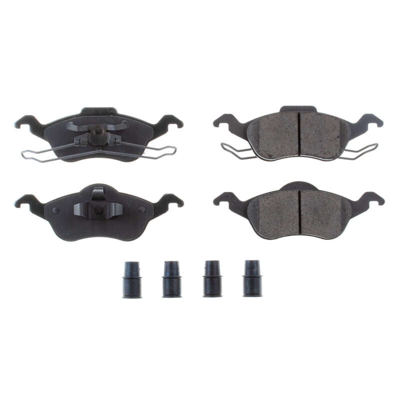 Power Stop 00-04 Ford Focus Front Z17 Evolution Ceramic Brake Pads w/Hardware - DTX Performance