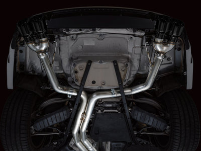 AWE Tuning 19-23 Audi C8 S6/S7 2.9T V6 AWD Track Edition Exhaust - Diamond Black Tips, performance car parts, DTX Performance