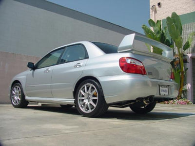 Invidia 02-07 WRX/STi 76mm N1 REGULAR Stainless Steel Tip Cat-back Exhaust on Subaru performance car