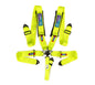 NRG SFI 16.1 5Pt 3 Inch Seat Belt Harness with Pads / Cam Lock - Neon Green