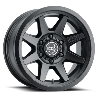 ICON Rebound 17x8.5 6x5.5 0mm Offset Satin Black Wheel from DTX Performance
