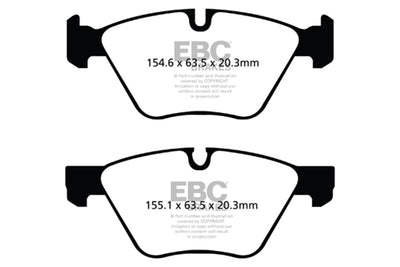 EBC 09+ BMW Z4 3.0 (E89) Redstuff Front Brake Pads for performance upgrades and high performance braking in veteran owned shop