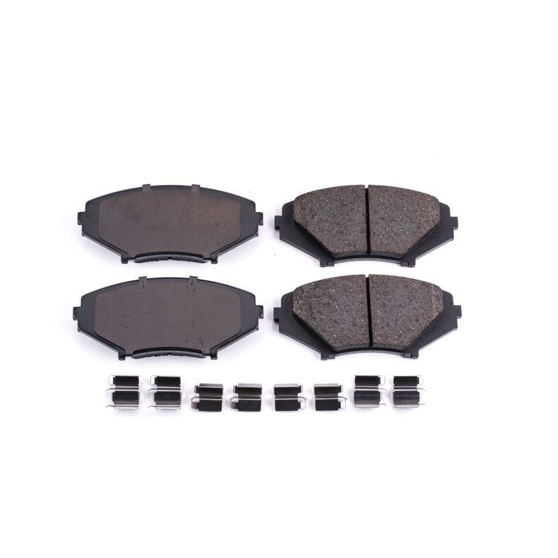 Power Stop 04-11 Mazda RX-8 Front Z17 Evolution Ceramic Brake Pads w/Hardware - DTX Performance