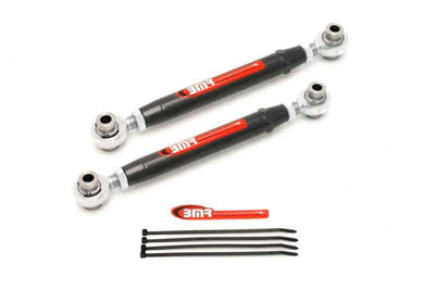 BMR 10-15 5th Gen Camaro Rear Adj. Rod Ends Toe Rods - Black Hammertone, available at DTX Performance, high performance car parts
