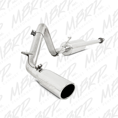 MBRP 05-13 Toyota Tacoma 4.0L EC/CC Cat Back Single Exit T409 Exhaust - performance car parts by DTX Performance