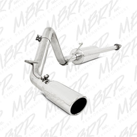 MBRP 05-13 Toyota Tacoma 4.0L EC/CC Cat Back Single Exit Aluminized Exhaust, performance car parts from DTX Performance