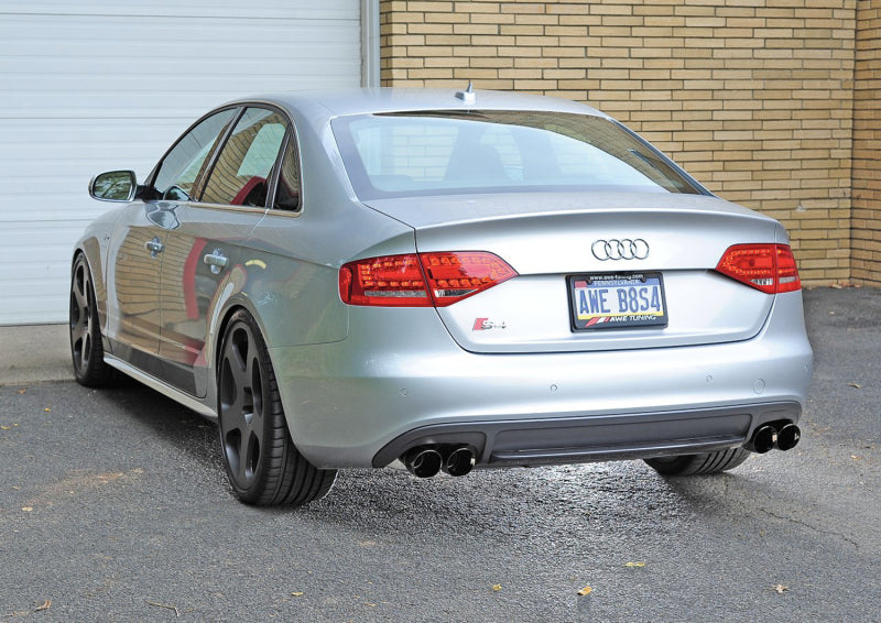 AWE Tuning Audi B8 / B8.5 S4 3.0T Track Edition Exhaust - Chrome Silver Tips (90mm) - DTX Performance