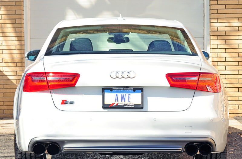 AWE Tuning Audi C7 / C7.5 S6 4.0T Track Edition Exhaust - Diamond Black Tips - DTX Performance