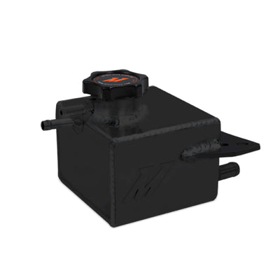 Mishimoto Subaru 02-07 WRX/ 04-14 STI Aluminum Coolant Expansion Tank - Black, perfect for engine upgrades and racing performance.