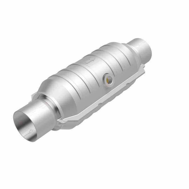 MagnaFlow Conv Univ 2in Inlet/Outlet Center/Center Round 11in Body L x 5.125in W x 15in Overall L performance car part