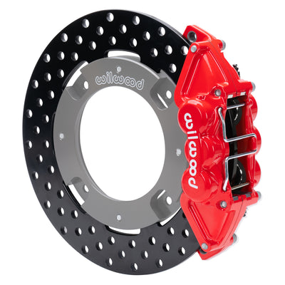 Wilwood 17-21 Can-Am X3RS Red 6-Piston Rear Kit 11.25in - Drilled Rotors, performance car parts, DTX Performance