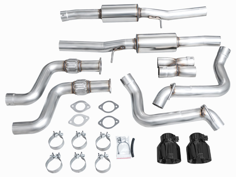 AWE 2023 Nissan Z RZ34 RWD Track Edition Catback Exhaust System w/ Diamond Black Tips - DTX Performance