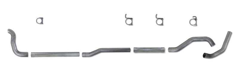 Diamond Eye KIT 4in TB MFLR RPLCMENT PIPE SGL AL: 2-WHEEL DRIVE ONLY 89-93 DODGE CUMMINS 5.9L - DTX Performance