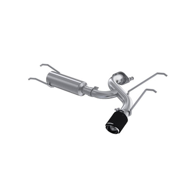 MBRP 16+ Mazda MX-5 Miata Single Rear Exit 2.5in Axle Back w/ Carbon Fiber Tips - T304 performance exhaust, DTX Performance