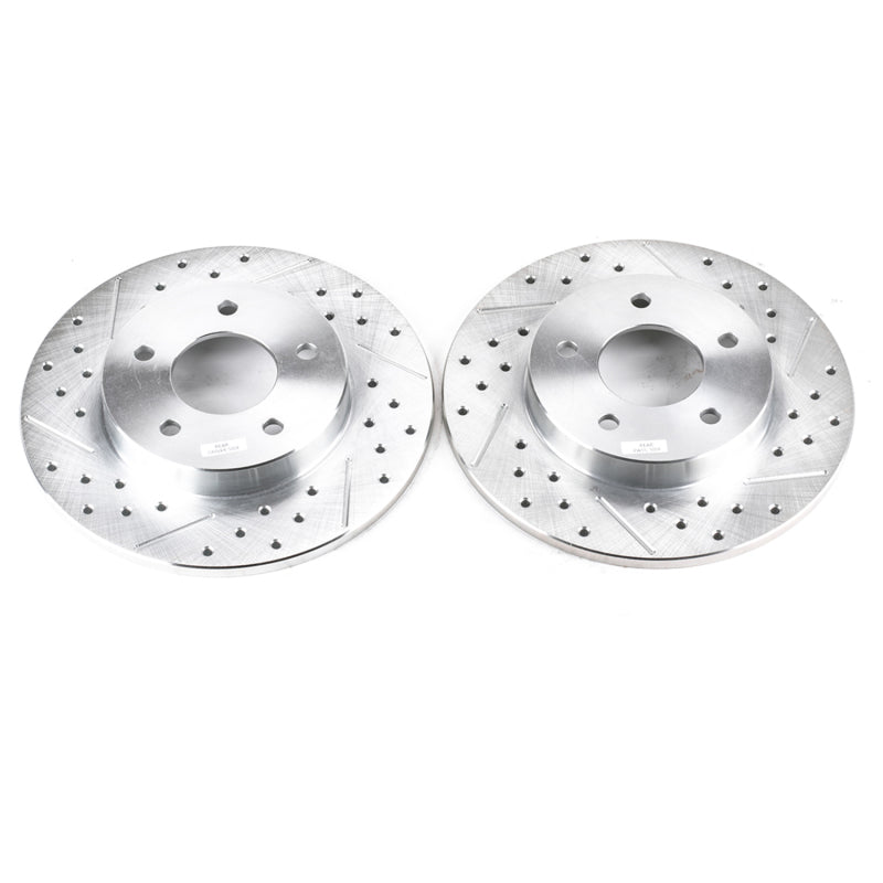 Power Stop 00-05 Buick LeSabre Rear Evolution Drilled & Slotted Rotors - Pair - DTX Performance