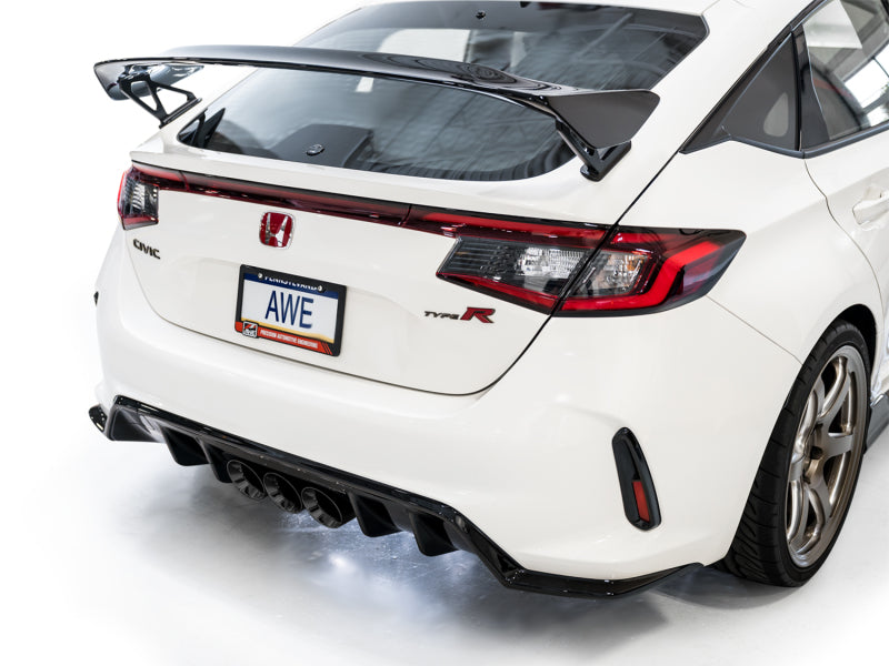 AWE Tuning 2023 Honda Civic Type R FL5 Track Edition Exhaust w/ Triple Diamond Black Tips - DTX Performance