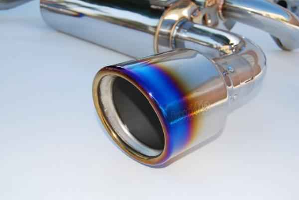 Invidia 02-08 Nissan 350z Gemini Rolled Titanium Tip Cat-back Exhaust for performance cars by DTX Performance.