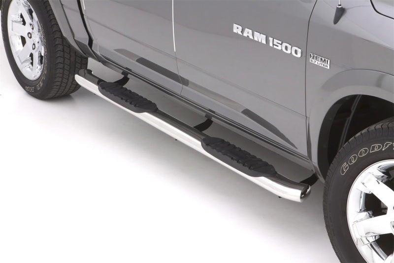Lund 10-17 Dodge Ram 2500 Crew Cab 5in. Curved Oval SS Nerf Bars - Polished, performance car parts, DTX Performance shop