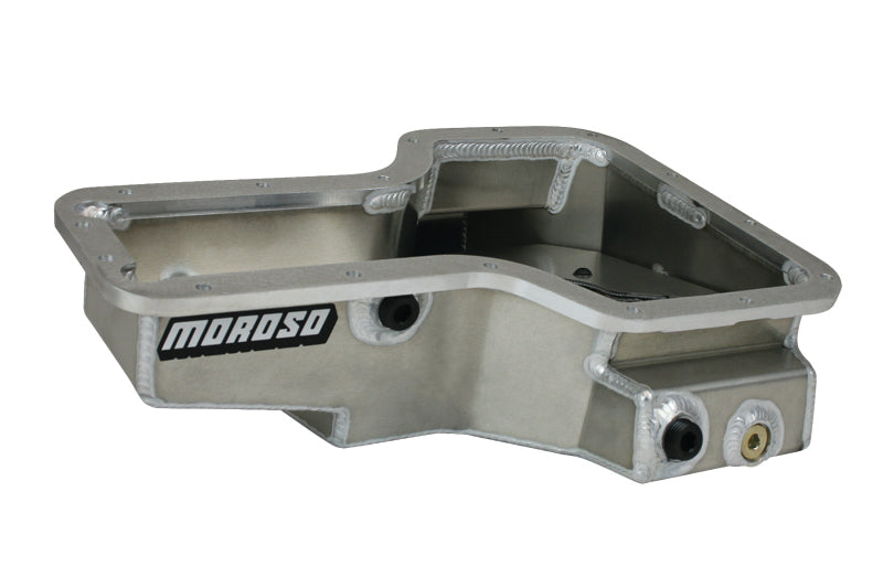 Moroso Lotus/Toyota 1ZZ/2ZZ Road Race Baffled Wet Sump 6qt Stock Depth Aluminum Oil Pan - DTX Performance