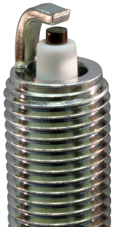 Close-up of NGK Copper Core Spark Plug for optimal engine performance enhancements, available at DTX Performance.