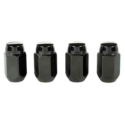 McGard Hex Lug Nut (Cone Seat) 1/2-20 / 13/16 Hex / 1.5in. Length (4-Pack) - Black, performance car parts