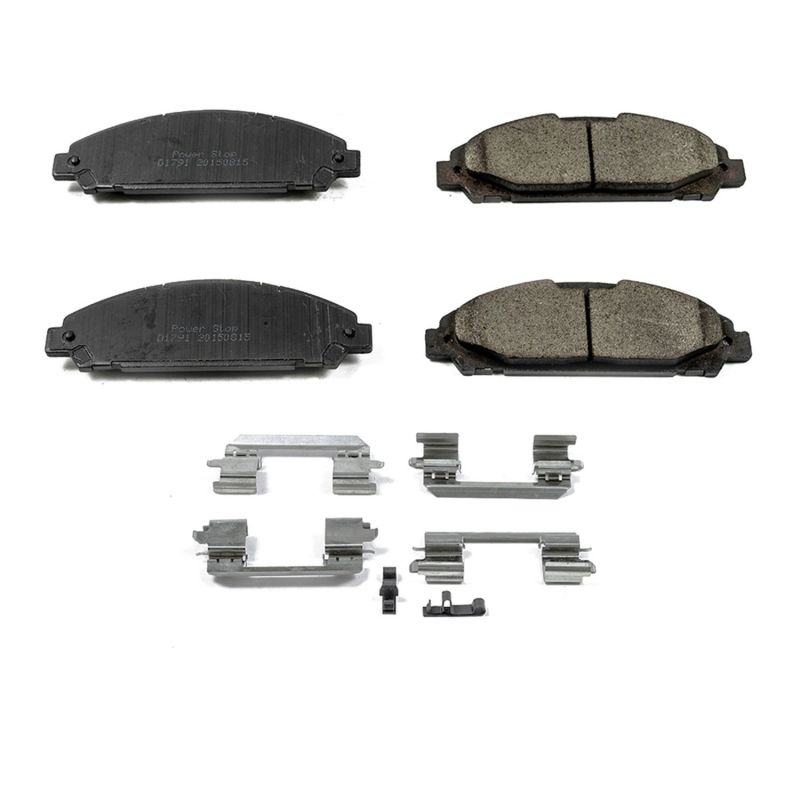 Power Stop 15-19 Ford Mustang Front Z17 Evolution Ceramic Brake Pads w/Hardware - DTX Performance