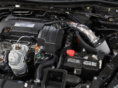 aFe Takeda Stage-2 Pro DRY S Cold Air Intake System installed in Honda Accord engine bay