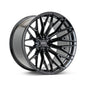 Vossen HFX-6 - 22x12 - 8x180 - ET-44 - Ultra Deep Face - 124.3 - Gloss Black Wheel