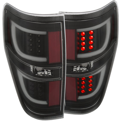 ANZO 2009-2013 Ford F-150 LED Taillights Black - Performance car parts by DTX Performance, veteran owned performance shop.