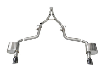 Corsa 2015-2023 Charger SRT/Hellcat/Redeye 2.75in Valved Catback DRE with Single 4.5in Blk PVD Tips, high performance auto parts