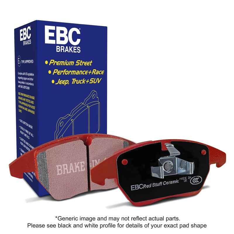 EBC 2019+ Lexus ES300H 2.5L Hybrid Redstuff Front Brake Pads