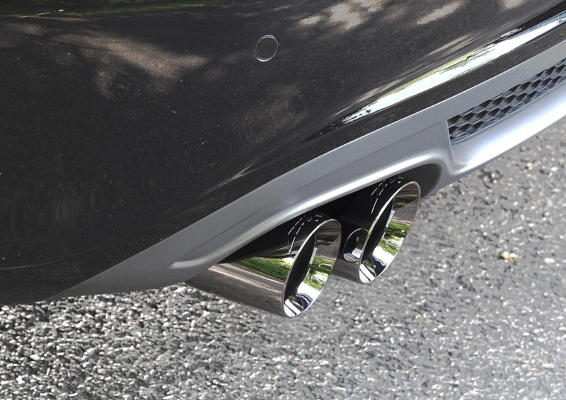 AWE Tuning Audi B8 A4 Touring Edition Exhaust - Single Side Polished Silver Tips - DTX Performance