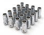 Wheel Mate 12x1.25 48mm Muteki SR48 Satin Silver Open End Lug Nuts for performance car parts